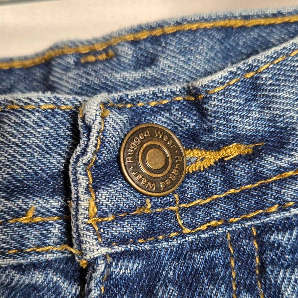 Rugged Wear Men's Denim Carpenter‎ Jeans Blue 38x34 Straight Leg Workwear - Picture 3 of 7
